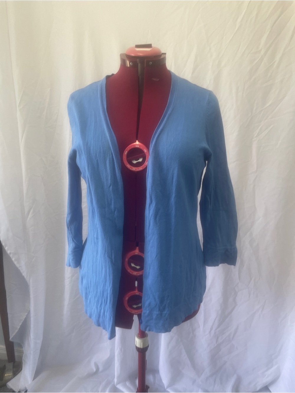 Reitmans Light Blue Open-Front Cardigan